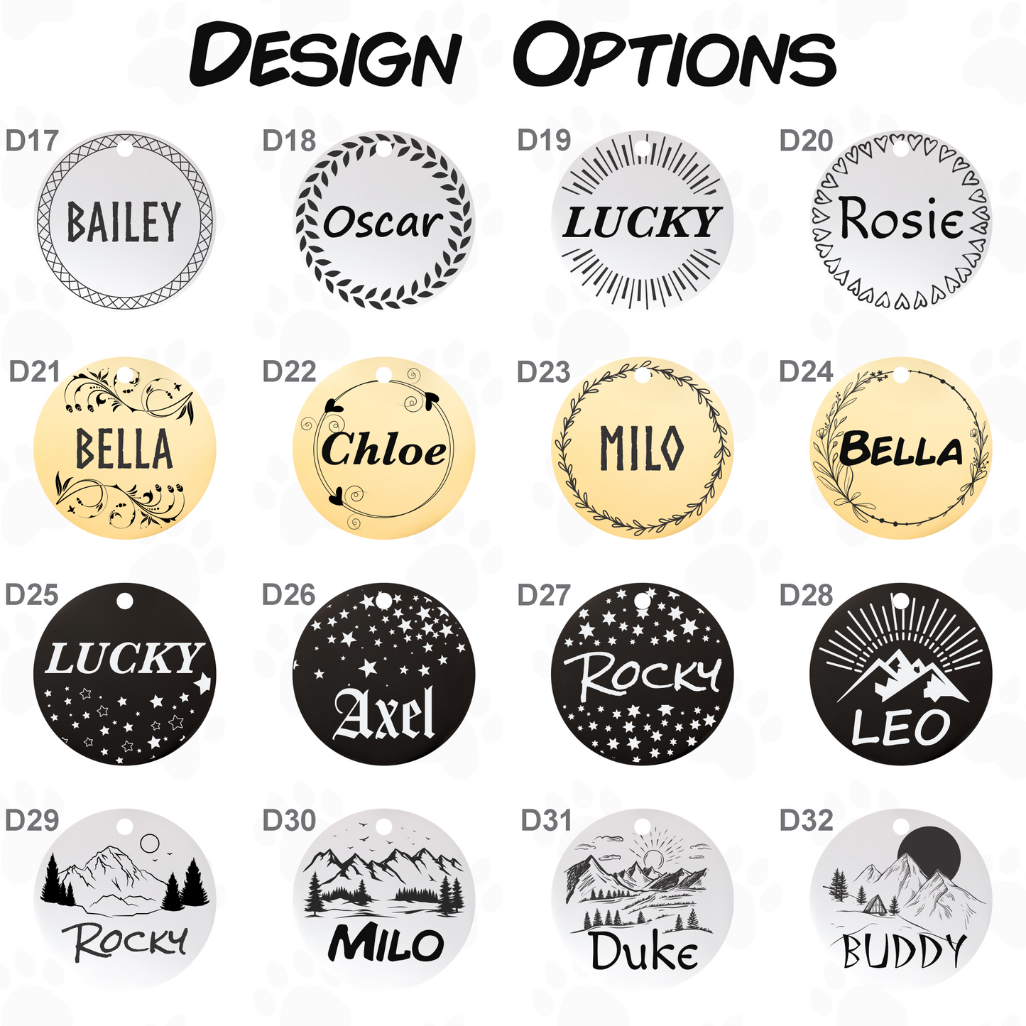 Engraved Dog Tag - Personalized Pet Collar Tag with ID