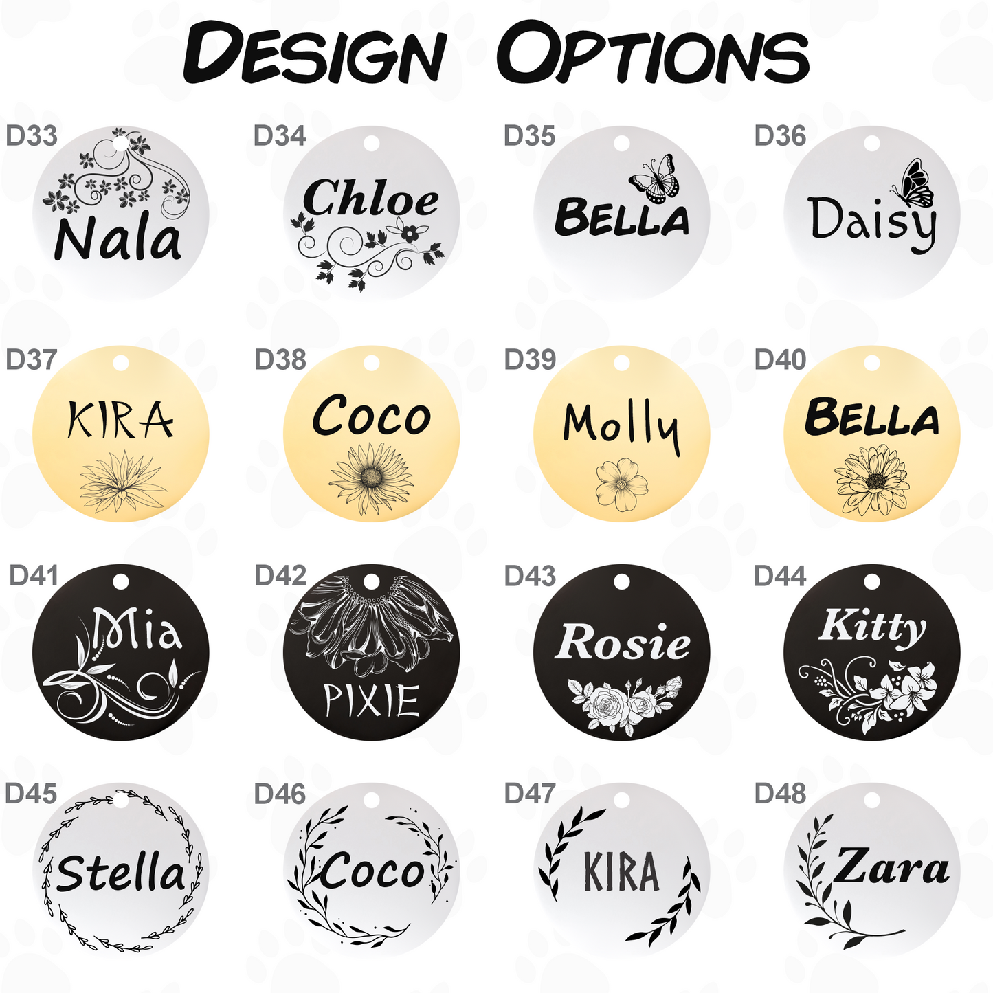 Engraved Dog Tag - Personalized Pet Collar Tag with ID