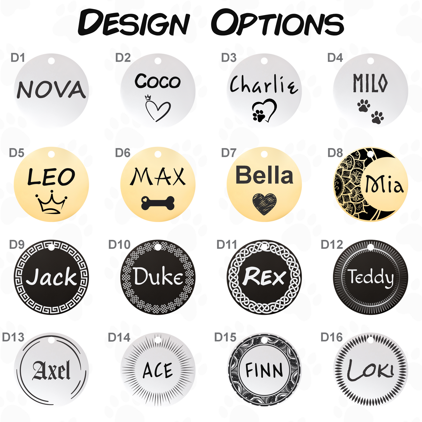 Engraved Dog Tag - Personalized Pet Collar Tag with ID