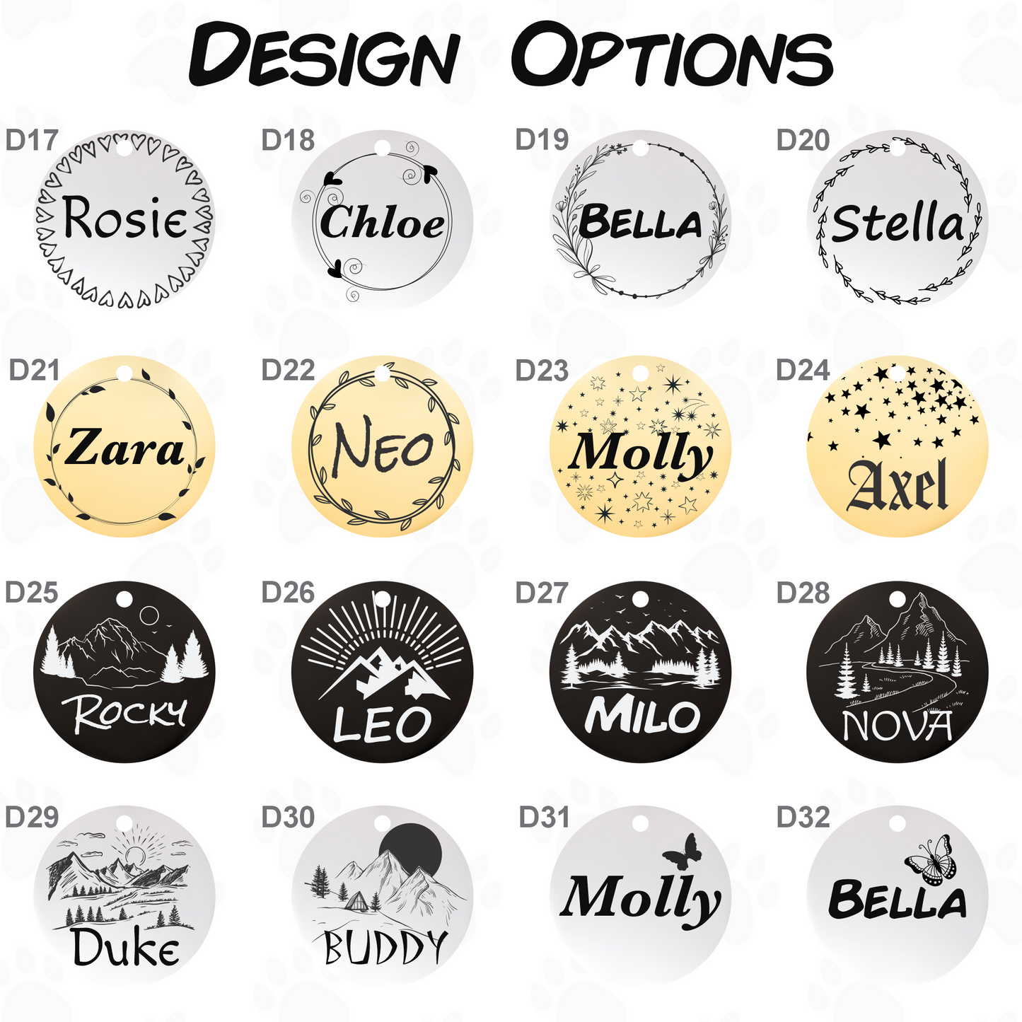 Engraved Dog Tag - Personalized Pet Collar Tag with ID