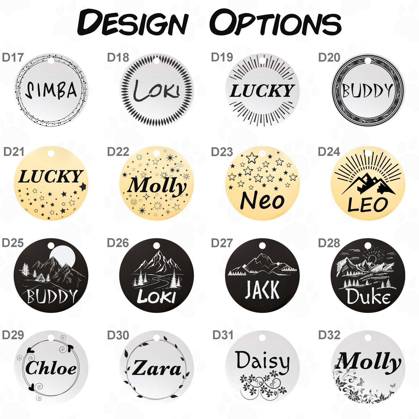 Stainless Steel Dog ID Tag - Custom Engraved Pet Tag