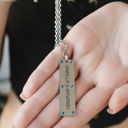 Personalized Name Necklace – Custom Engraved Pendant