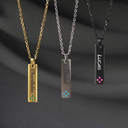 Personalized Text Pendant – Custom Engraved Jewelry Gift