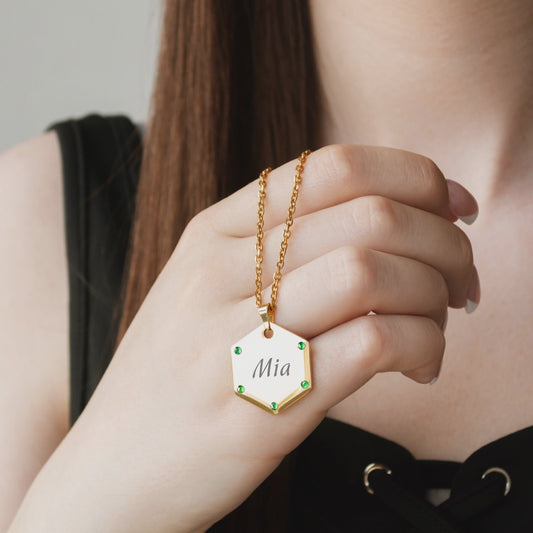 Engraved Name Bar Necklace – Personalized Everyday Jewelry