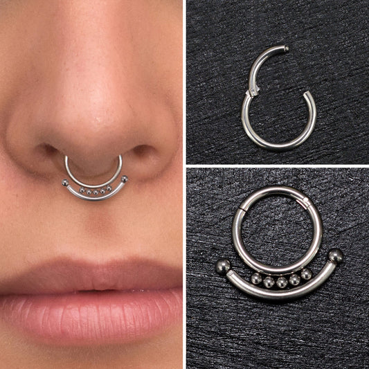 Daith Earring Surgical Steel - TitaniumFashion