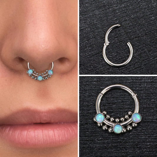 Surgical Steel Daith Earring - TitaniumFashion