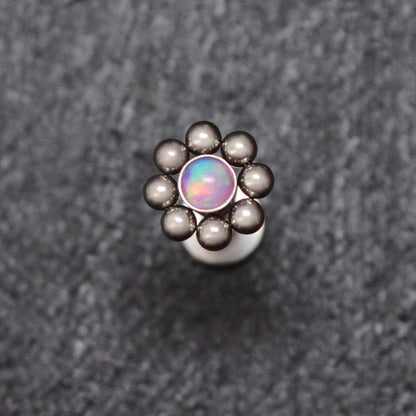 Lip Ring Opal - TitaniumFashion