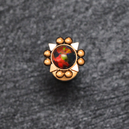 Lip Ring Opal - TitaniumFashion