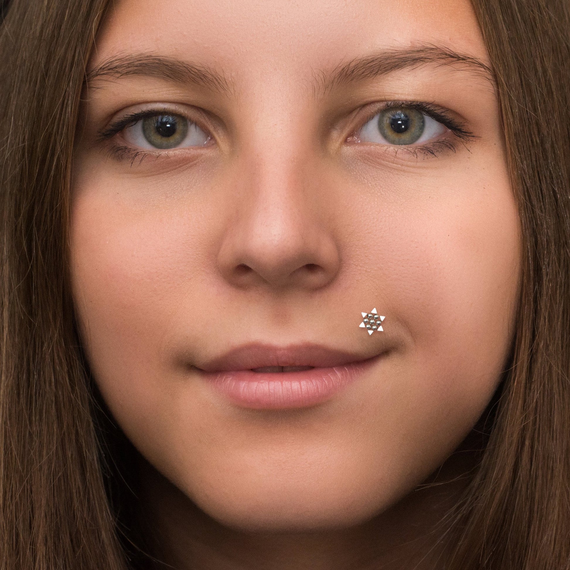 Surgical Steel Lip Ring - TitaniumFashion