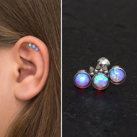 Curved Bar Piercing Surgical Steel - TitaniumFashion