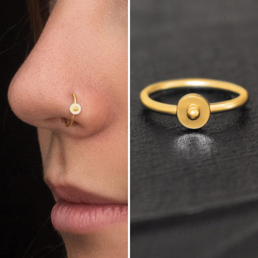 Nose Ring Surgical Steel - TitaniumFashion