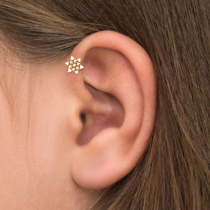 Bioflex Forward Helix Earring Stud - TitaniumFashion