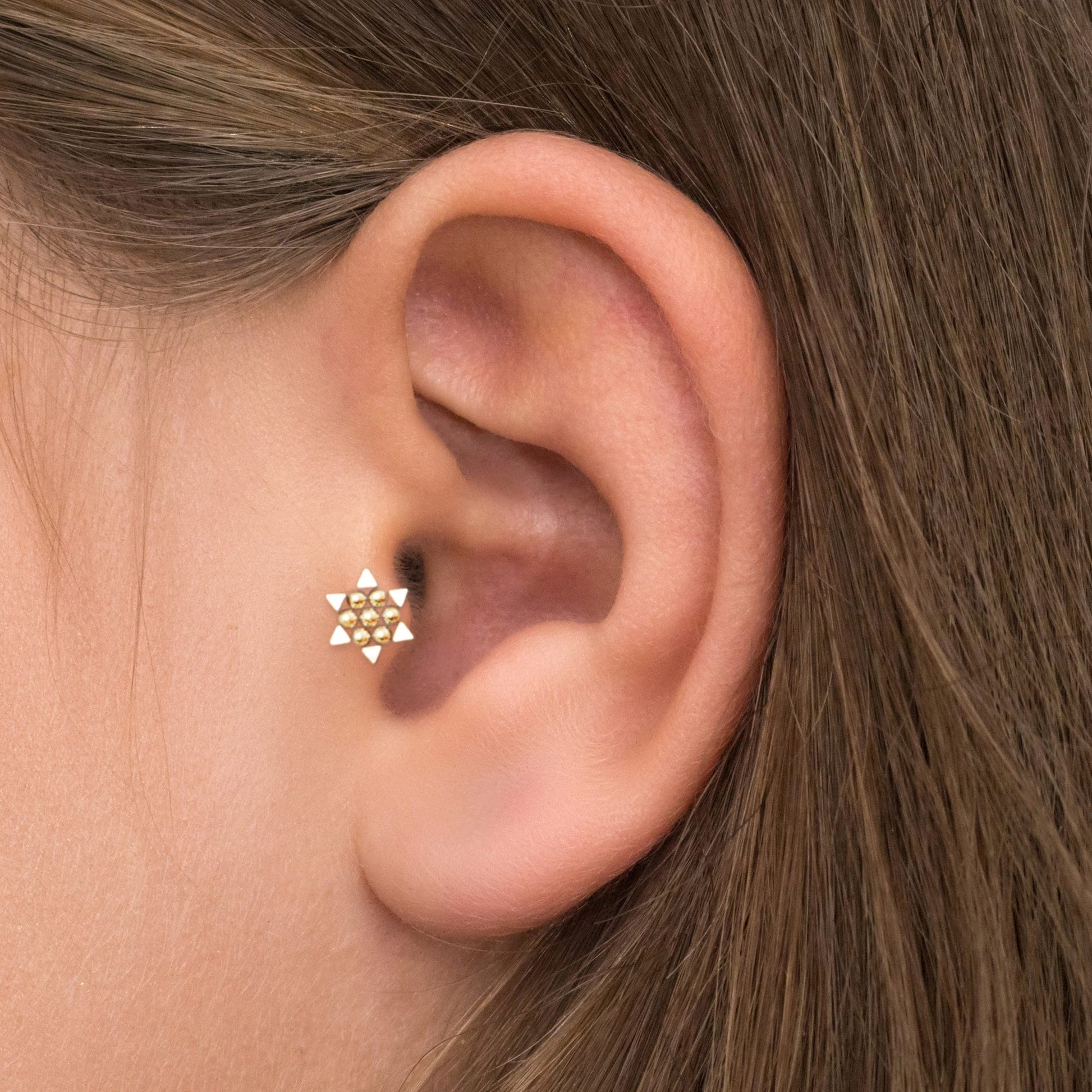 Bioflex Forward Helix Earring Stud - TitaniumFashion