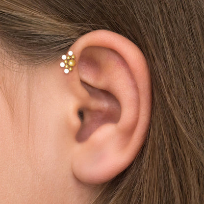 Flat Back Tragus Earring - TitaniumFashion