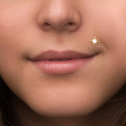 Bioflex Medusa Lip Piercing - TitaniumFashion