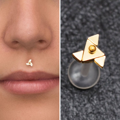 Bioflex Medusa Lip Piercing - TitaniumFashion