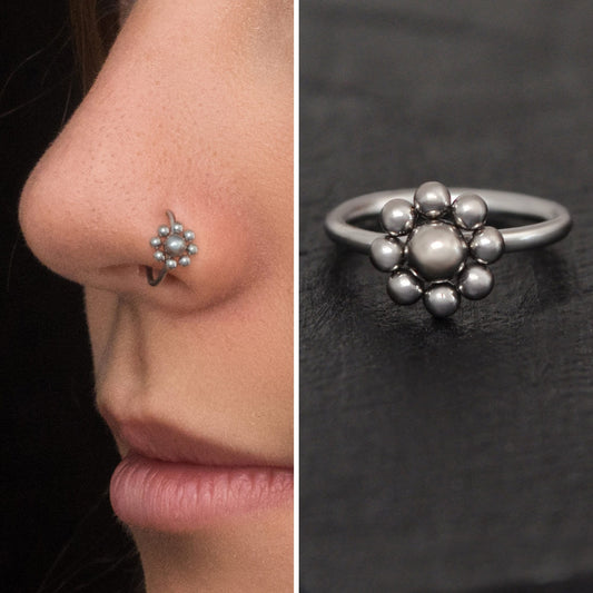 Titanium Nose Hoop - TitaniumFashion