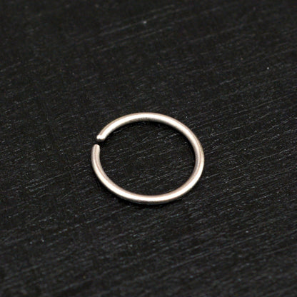 Implant Grade Titanium Nose Hoop - TitaniumFashion