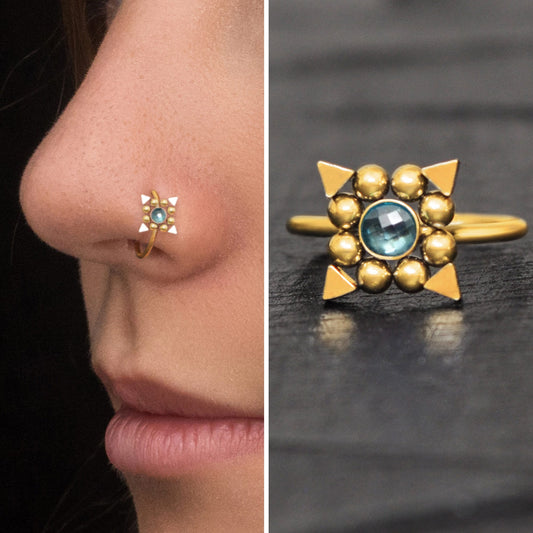 CZ Nose Jewelry Surgical Steel - TitaniumFashion