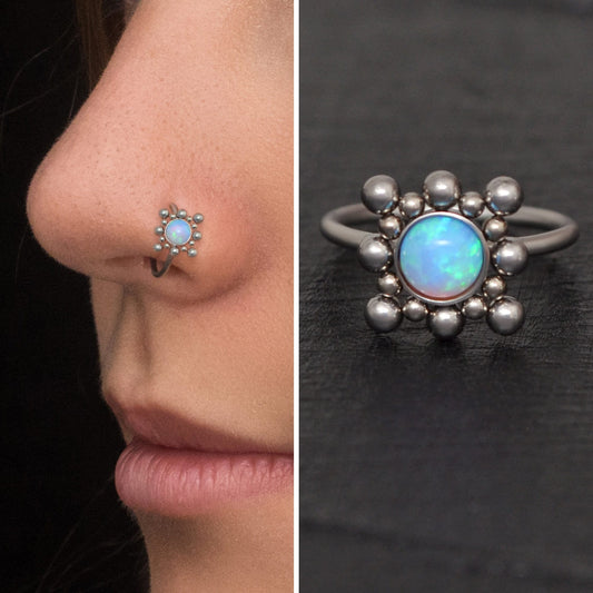 Nose Piercing Surgical Steel - TitaniumFashion