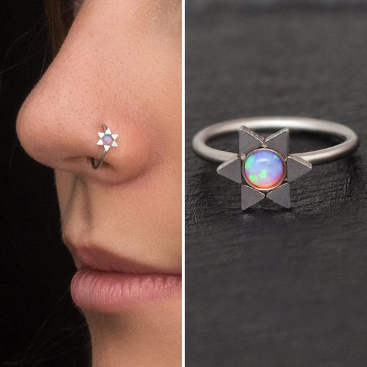 Nose Piercing Surgical Steel - TitaniumFashion