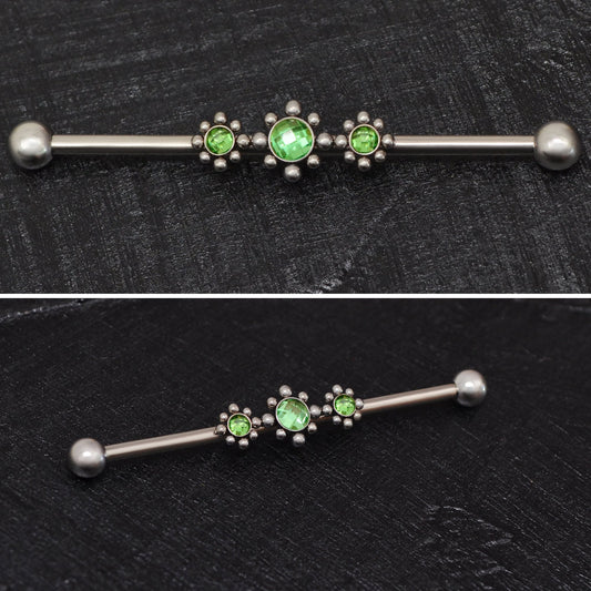 Titanium Industrial Barbell 14g - TitaniumFashion