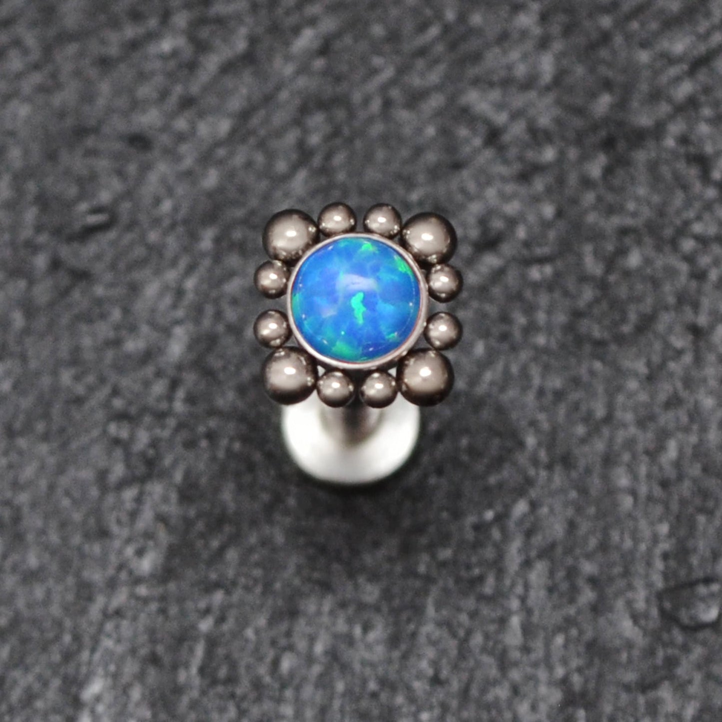 Medusa Lip Ring Titanium - TitaniumFashion