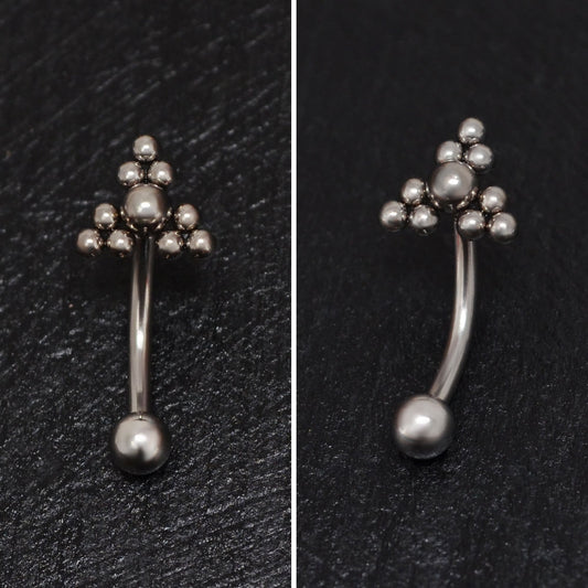 Titanium Curved Barbell Piercing - TitaniumFashion