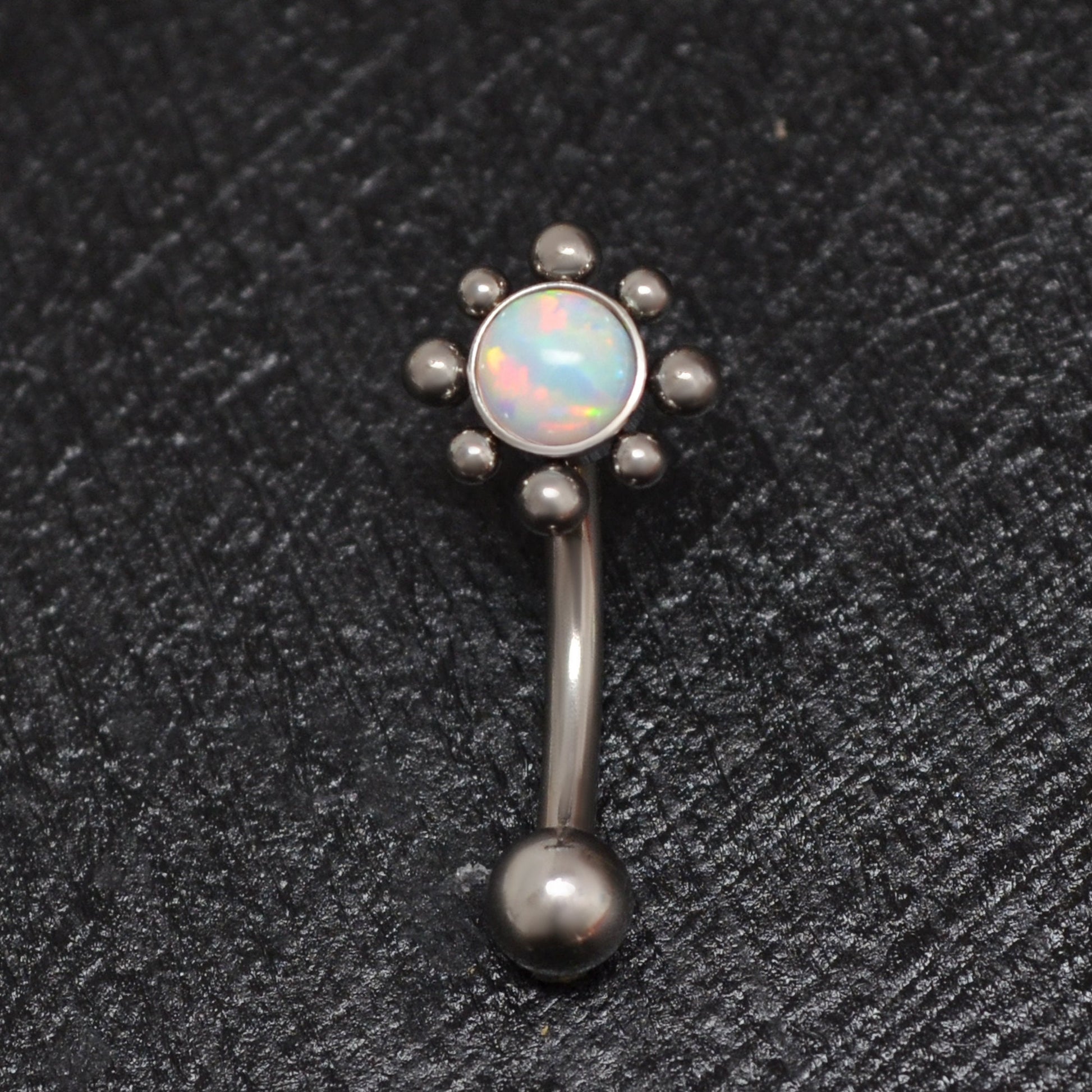 Opal Rook Piercing Titanium - TitaniumFashion