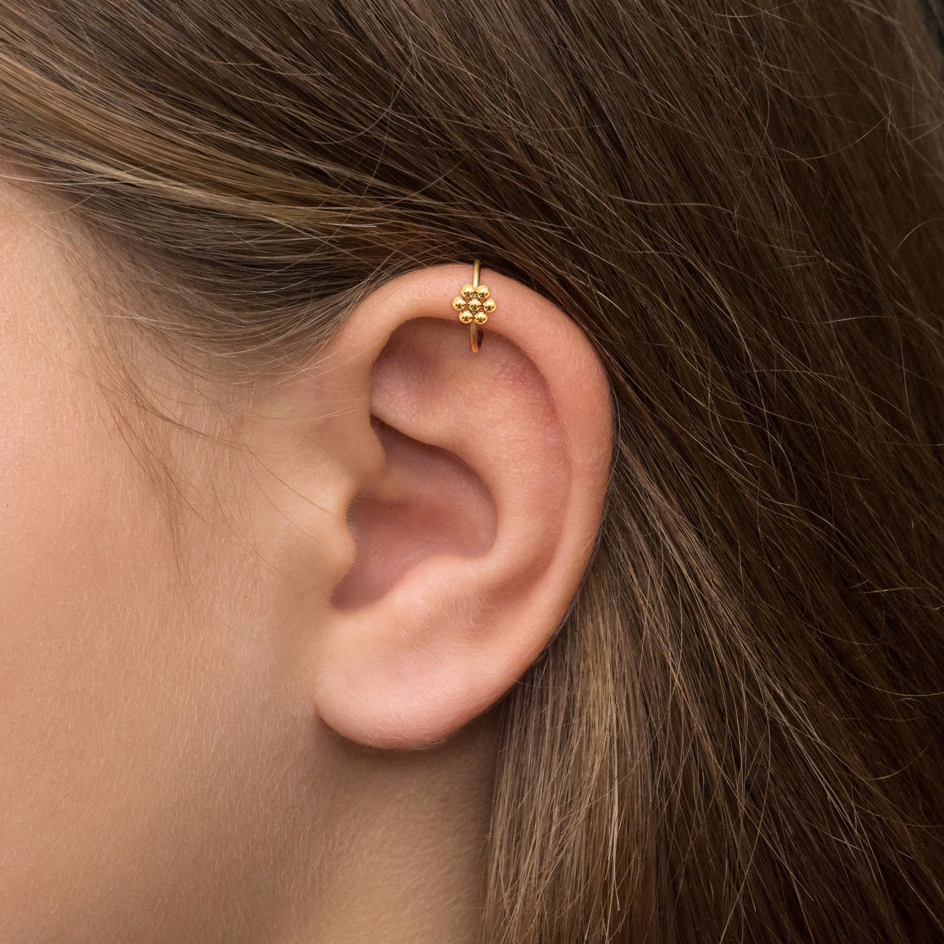 Cartilage Earring Hoop Surgical Steel - TitaniumFashion