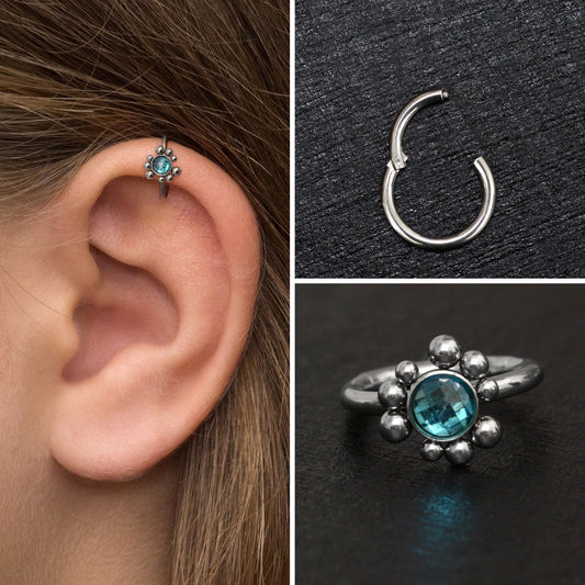 Cartilage Piercing Surgical Steel - TitaniumFashion