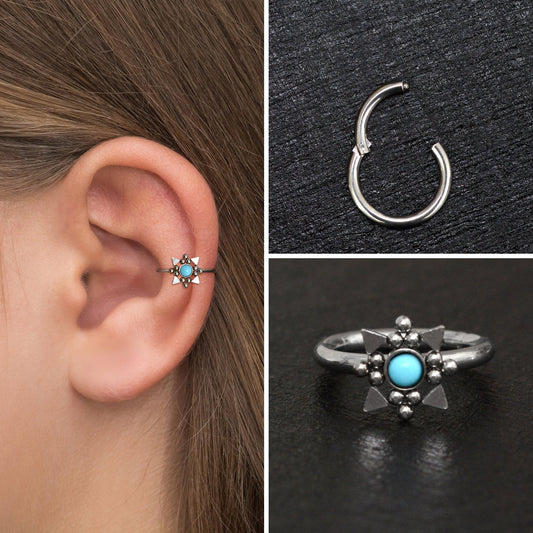 Cartilage Piercing Surgical Steel - TitaniumFashion