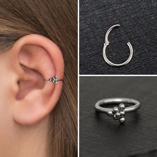 Cartilage Piercing Implant Grade Titanium - TitaniumFashion