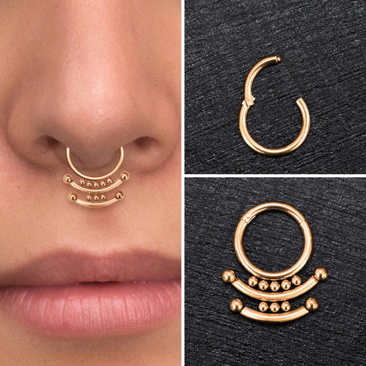 Septum Hoop Surgical Steel - TitaniumFashion