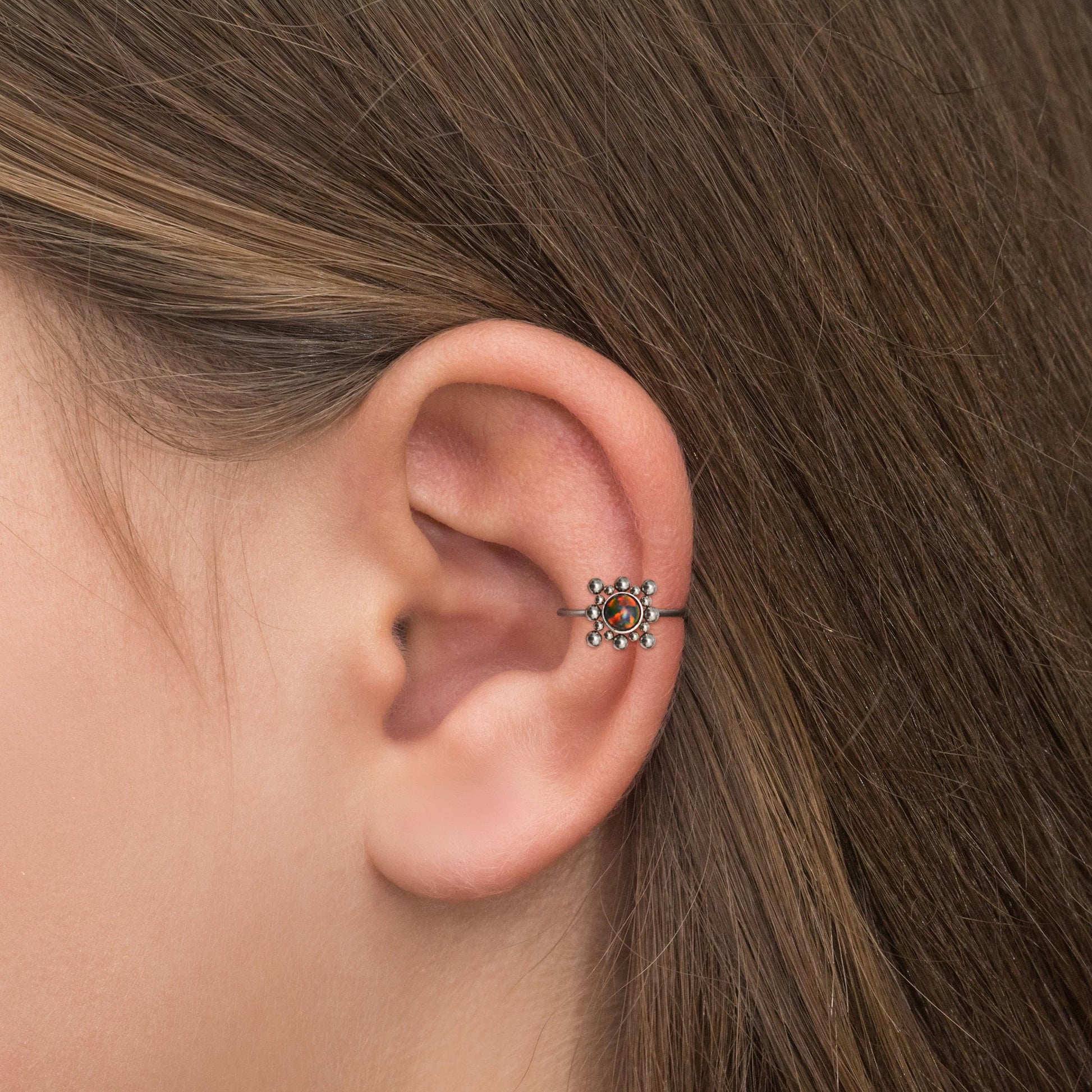 Forward Helix Earring Titanium - TitaniumFashion