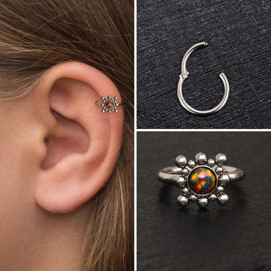 Forward Helix Earring Titanium - TitaniumFashion