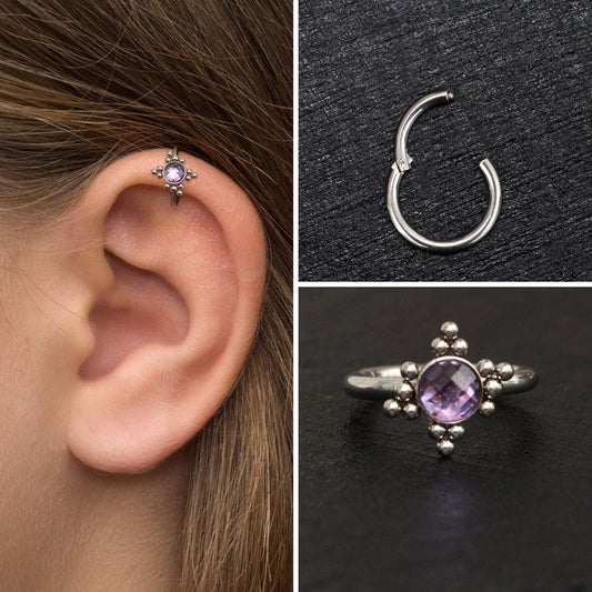 Cartilage Piercing Implant Grade Titanium - TitaniumFashion