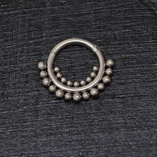 Titanium Septum Ring Clicker Earring - TitaniumFashion