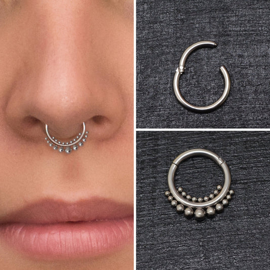 Septum Clicker Hoop Titanium - TitaniumFashion