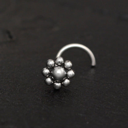 Surgical Steel Nose Stud Screw - TitaniumFashion