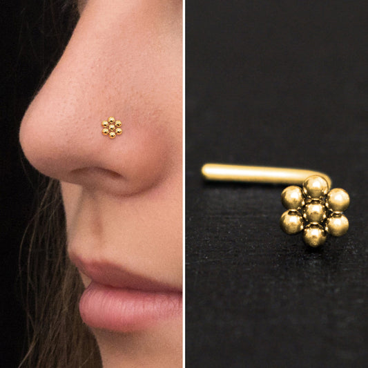 Nose Stud Ring Surgical Steel - TitaniumFashion