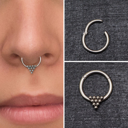 Septum Clicker Hoop Titanium - TitaniumFashion