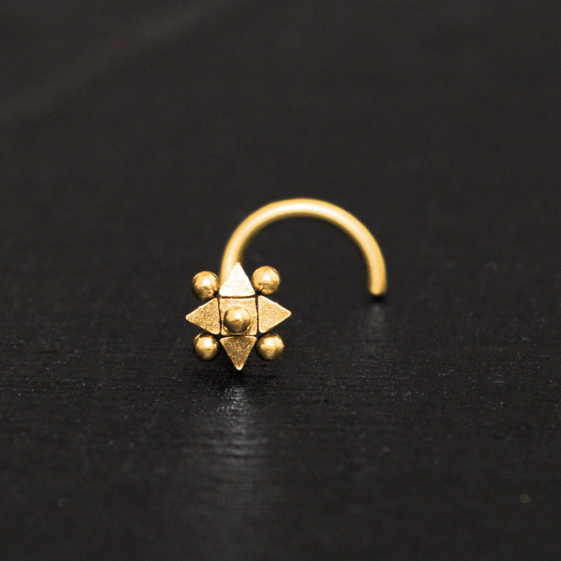 Surgical Steel Nose Stud Screw - TitaniumFashion