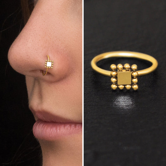 Nose Ring Surgical Steel - TitaniumFashion