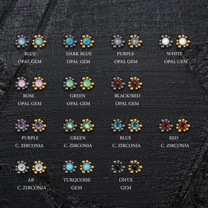 Titanium Tongue Ring Turquoise - TitaniumFashion