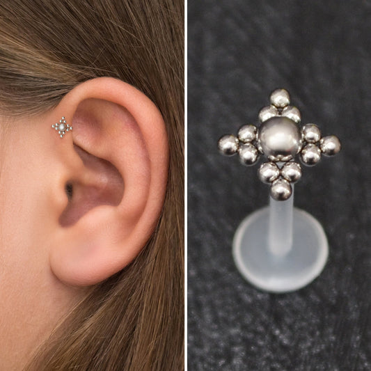 Forward Helix Earring Bioflex - TitaniumFashion