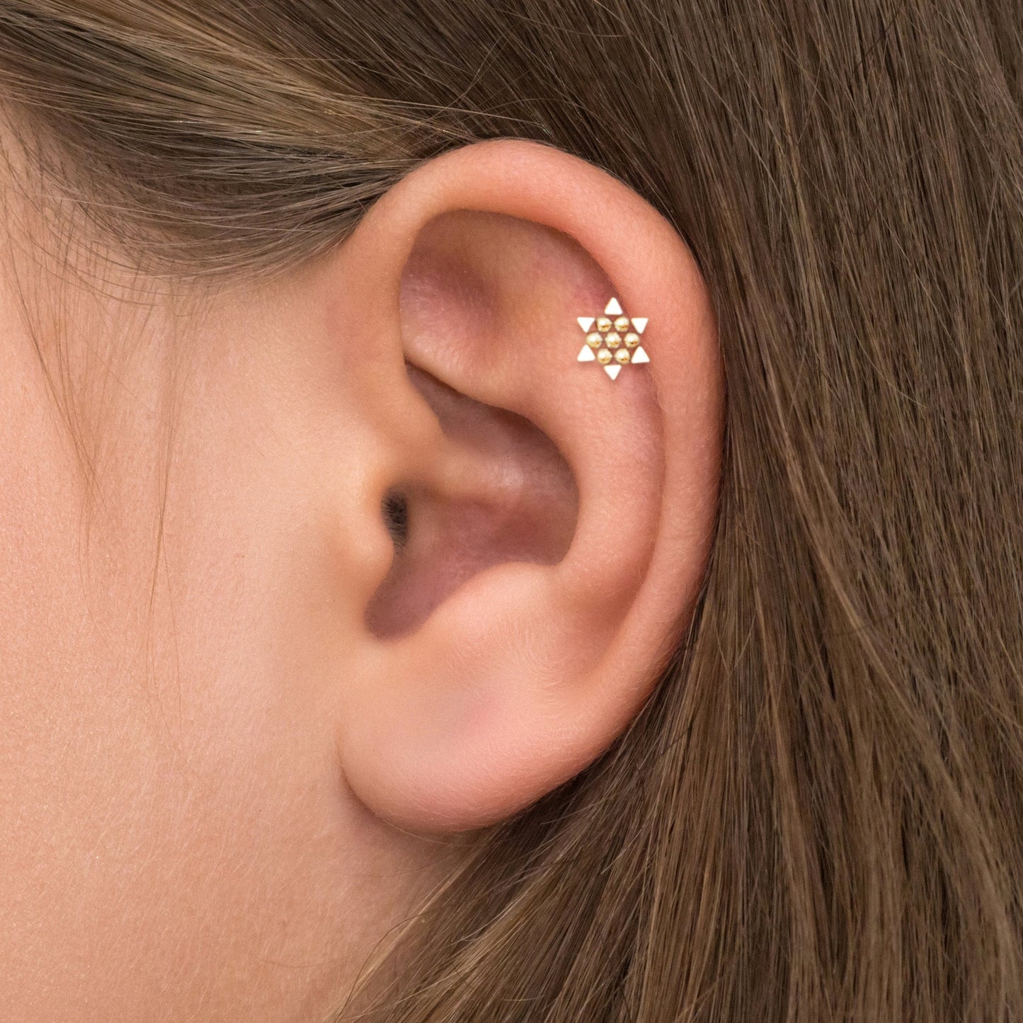 Bioflex Forward Helix Earring Stud - TitaniumFashion