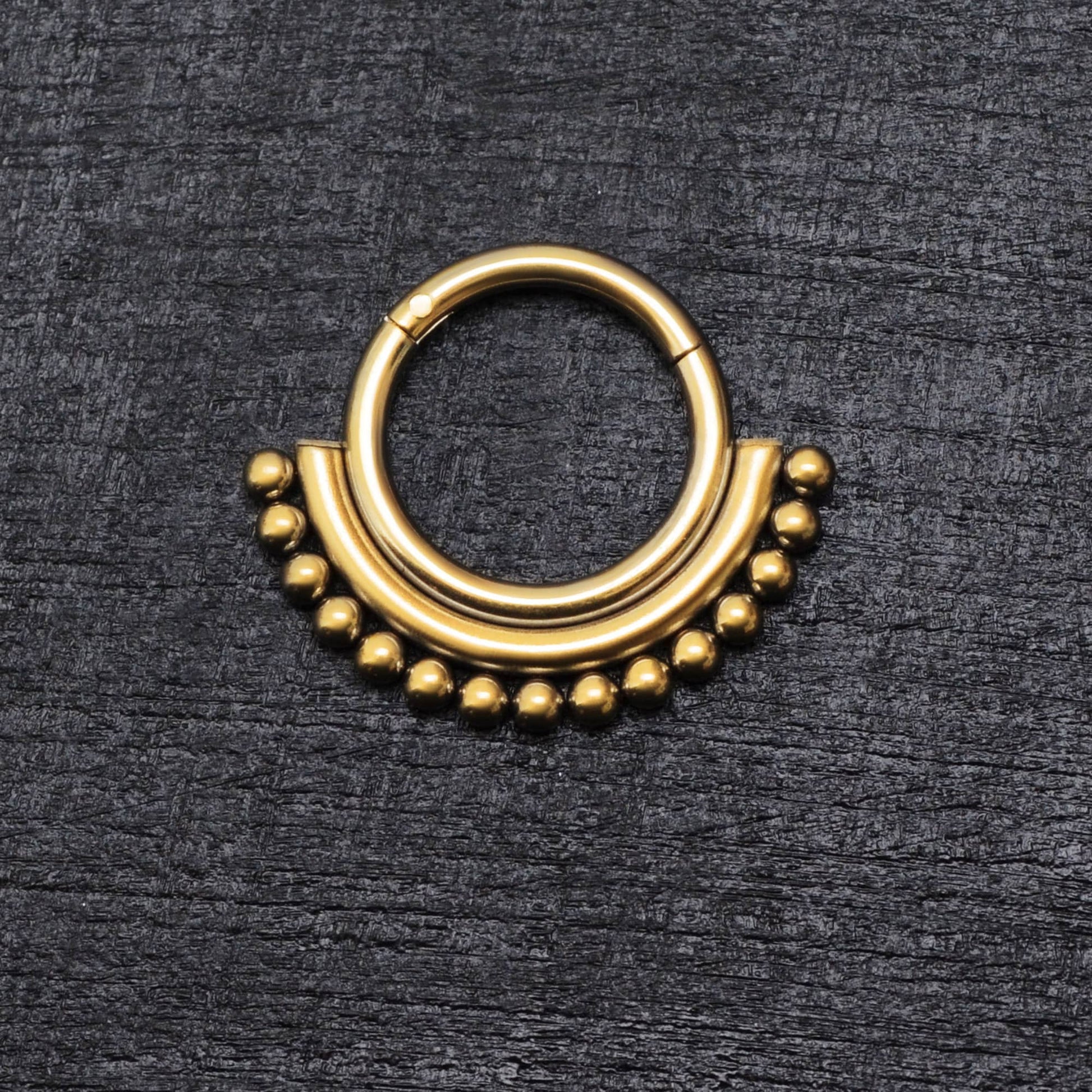 Surgical Steel Septum Ring Clicker Earring - TitaniumFashion