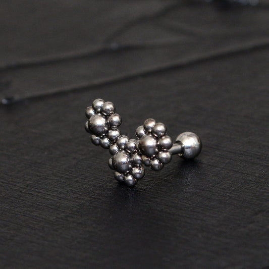 Cartilage Curved Earring Surgical Steel - TitaniumFashion