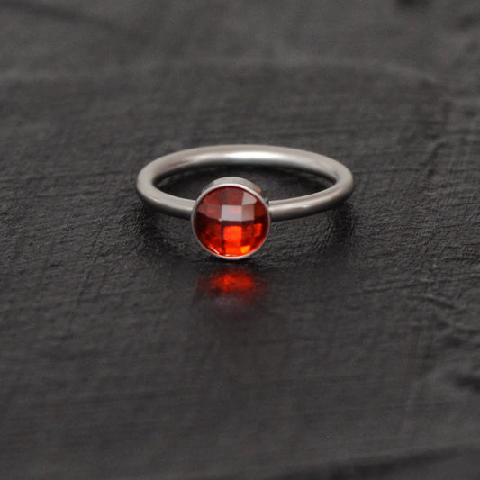 CZ Nose Ring Titanium Implant Grade - TitaniumFashion